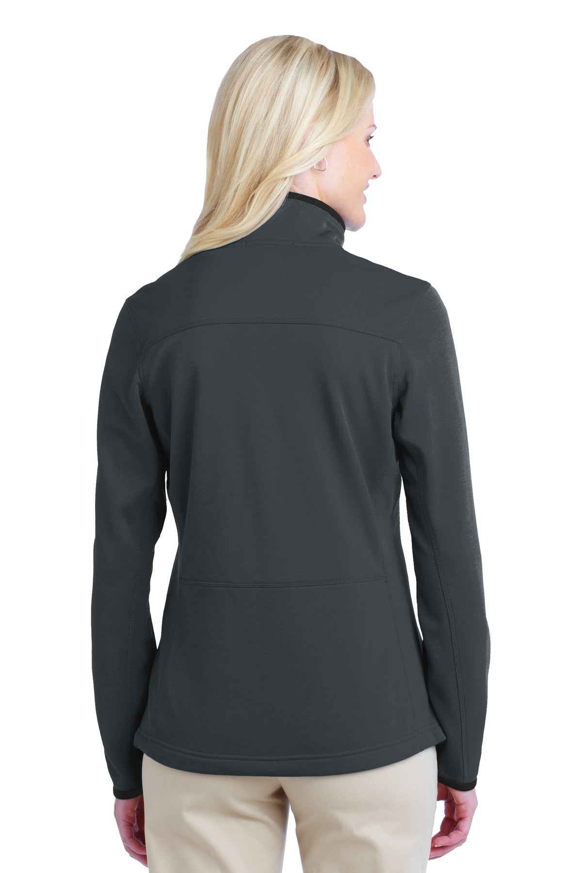 Custom Embroidered Port Authority Women's Pique Fleece Jacket. L222,Graphite