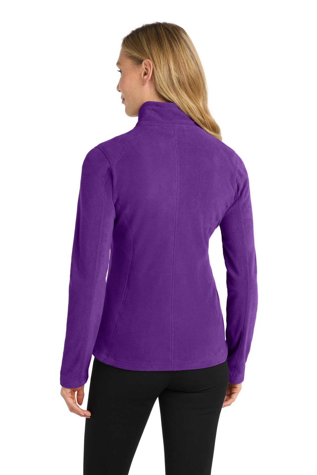 Custom Embroidered Port Authority Women's Microfleece Jacket. L223,Amethyst Purple