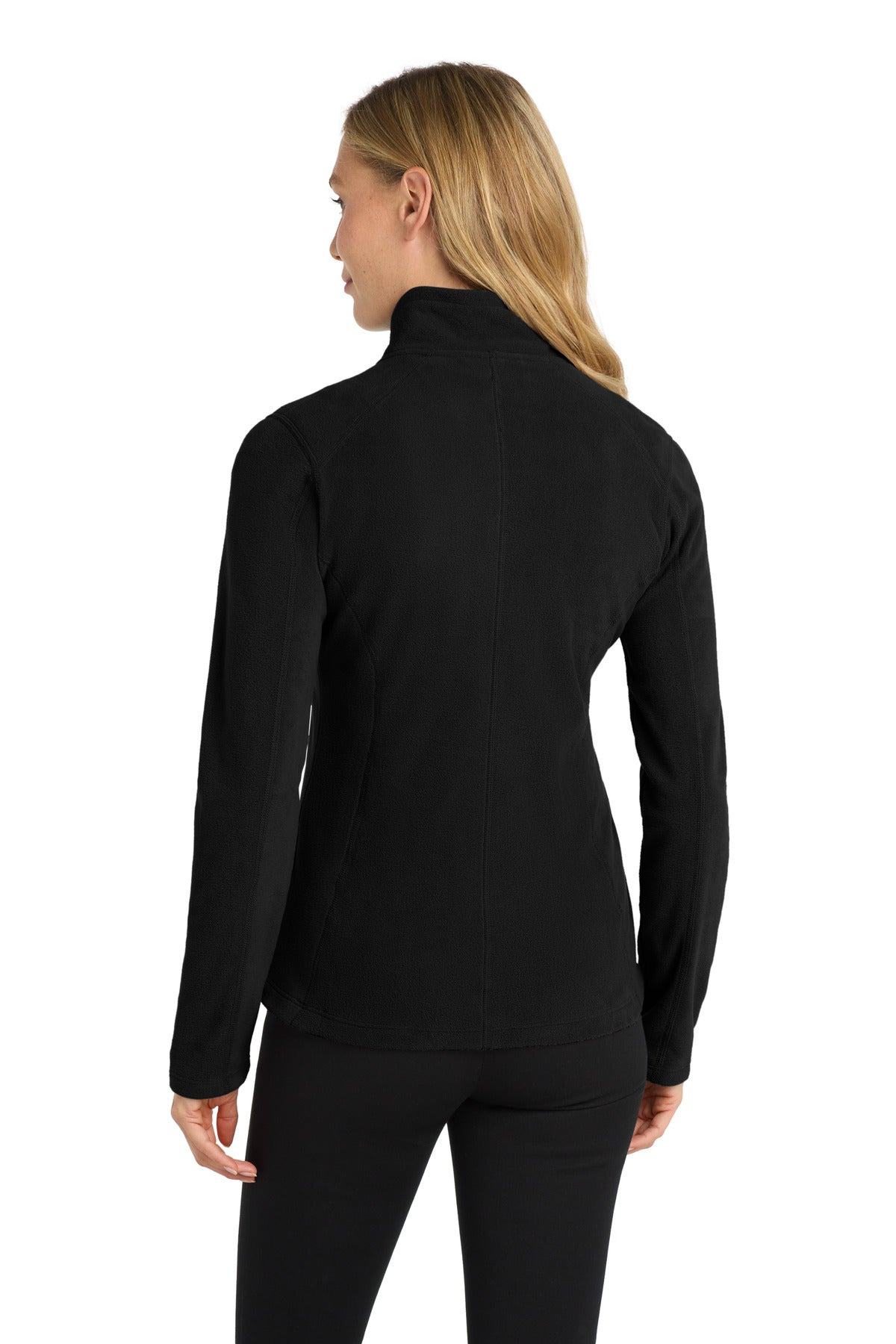 Custom Embroidered Port Authority Women's Microfleece Jacket. L223,Black