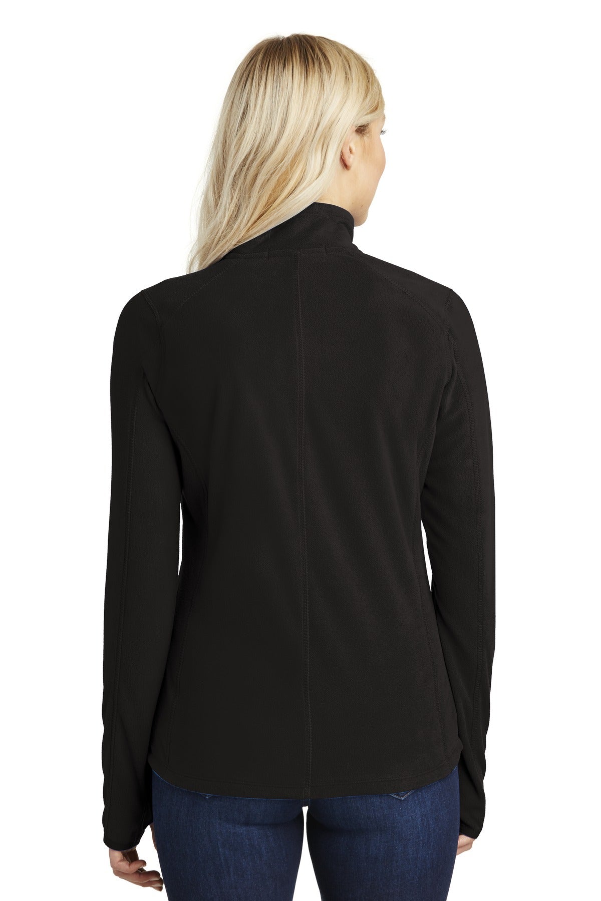 Custom Embroidered Port Authority Women's Microfleece 1/2-Zip Pullover. L224,Black