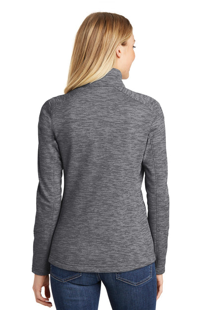 Custom Embroidered Port Authority Women's Digi Stripe Fleece Jacket. L231,Black