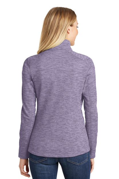 Custom Embroidered Port Authority Women's Digi Stripe Fleece Jacket. L231,Purple