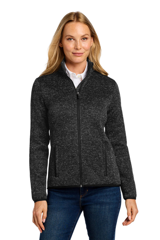 Port Authority Women's Sweater Fleece Jacket. L232