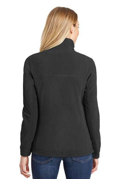 Custom Embroidered Port Authority Women's Summit Fleece Full-Zip Jacket. L233,Black/ Black