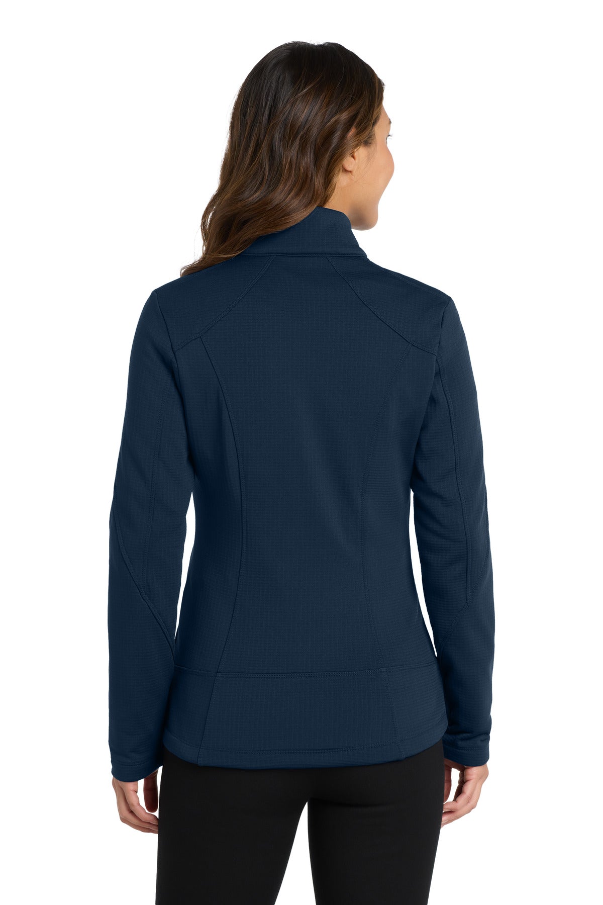 Custom Embroidered Port Authority  Women's Grid Fleece Jacket. L239,River Blue Navy