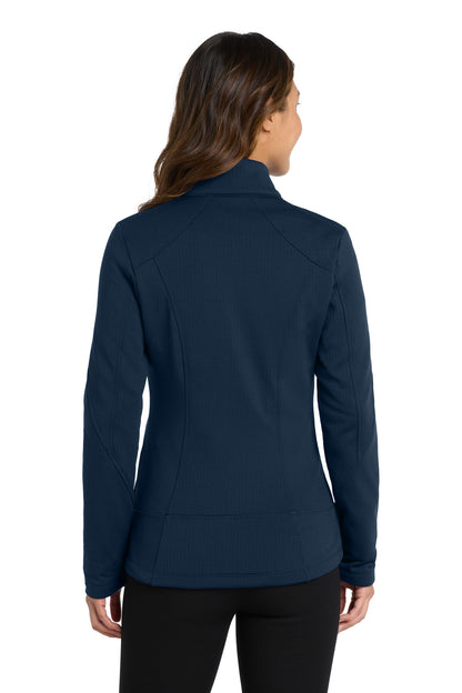Custom Embroidered Port Authority  Women's Grid Fleece Jacket. L239,River Blue Navy