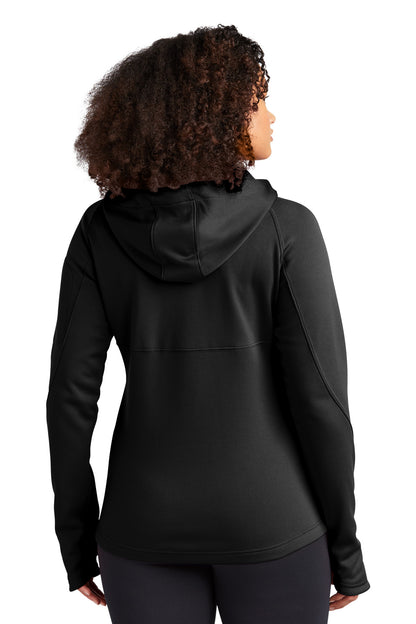 Custom Embroidered Sport-Tek Women's Tech Fleece Full-Zip Hooded Jacket. L248,Black