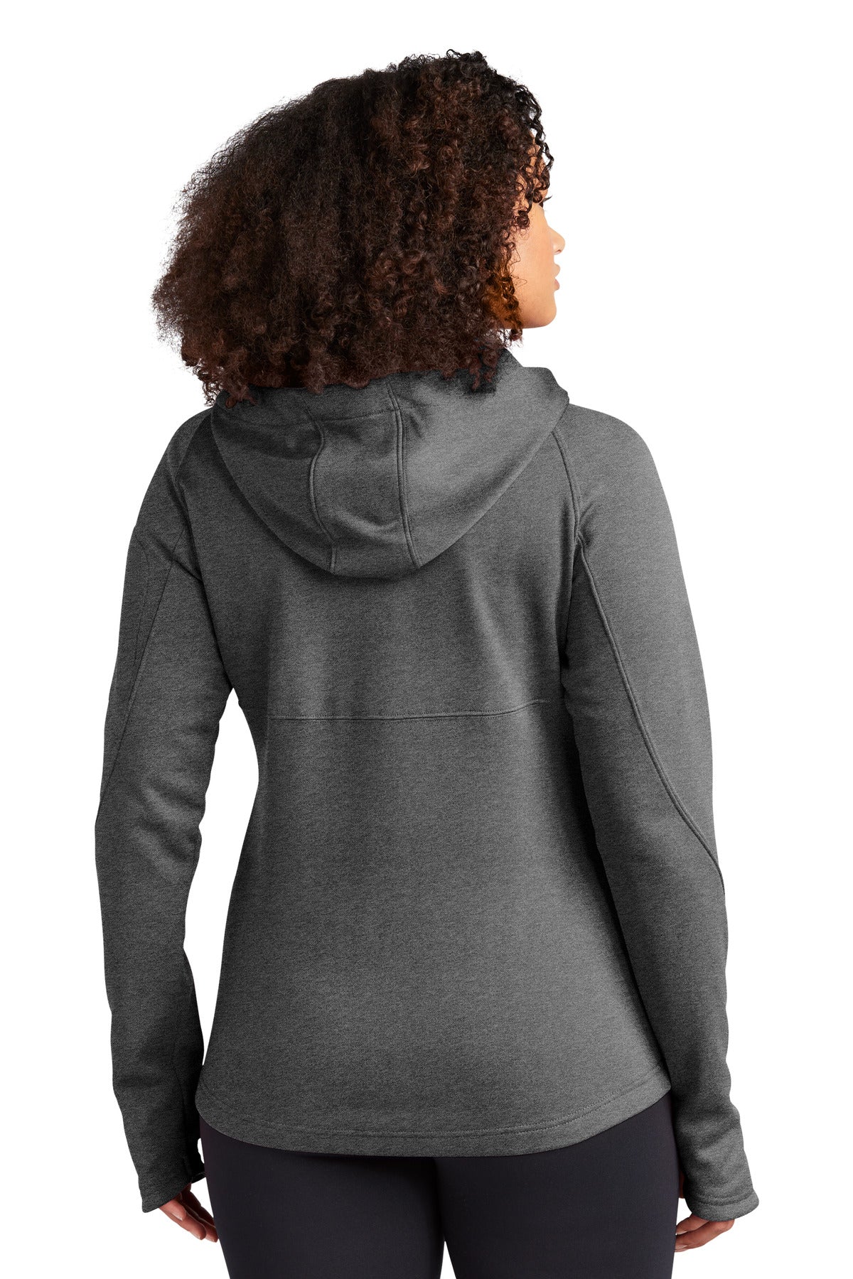 Custom Embroidered Sport-Tek Women's Tech Fleece Full-Zip Hooded Jacket. L248,Graphite Heather