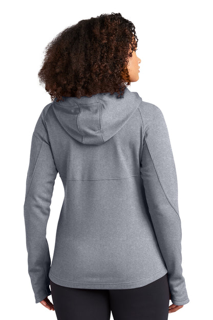 Custom Embroidered Sport-Tek Women's Tech Fleece Full-Zip Hooded Jacket. L248,Grey Heather