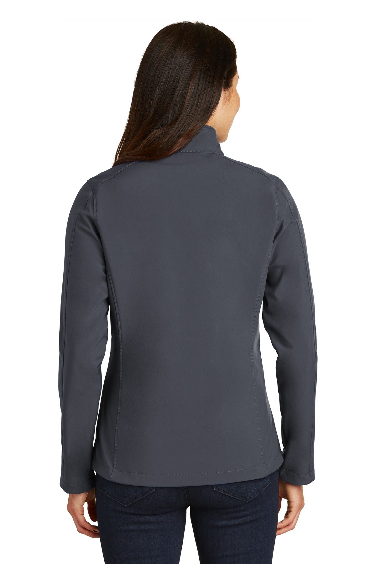 Custom Embroidered Port Authority Women's Core Soft Shell Jacket. L317,Battleship Grey