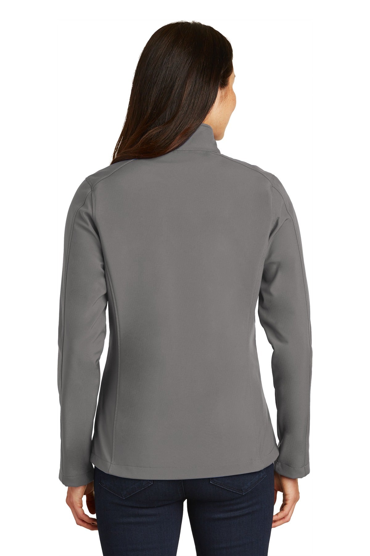 Custom Embroidered Port Authority Women's Core Soft Shell Jacket. L317,Deep Smoke