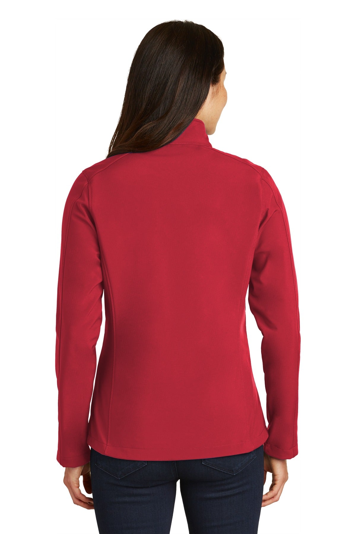 Custom Embroidered Port Authority Women's Core Soft Shell Jacket. L317,Rich Red