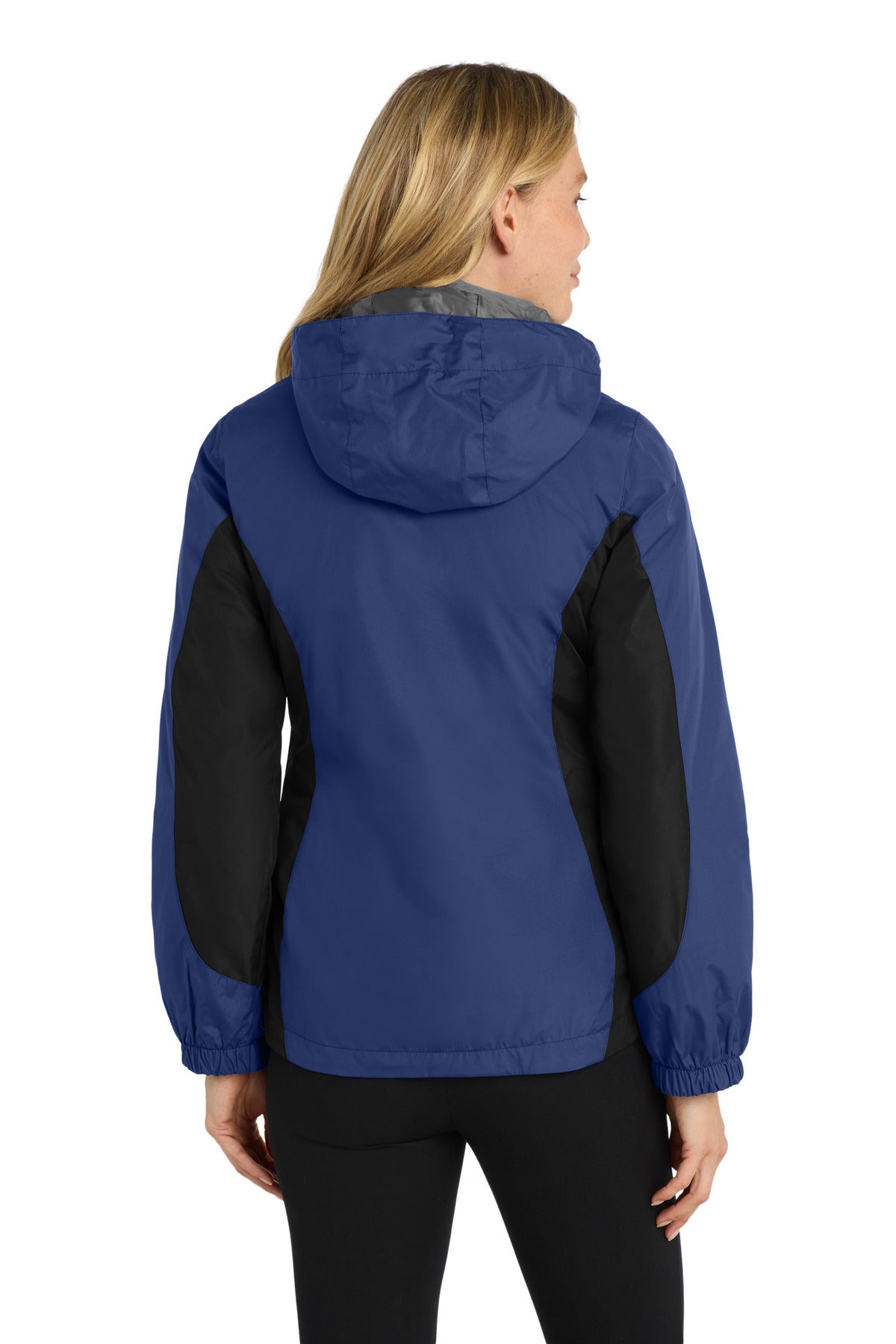 Custom Embroidered Port Authority Women's Colorblock 3-in-1 Jacket. L321,Admiral Blue/ Black/ Magnet