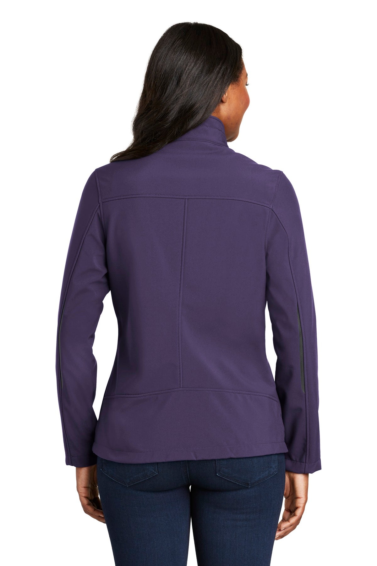 Custom Embroidered Port Authority Women's Welded Soft Shell Jacket. L324,Posh Purple