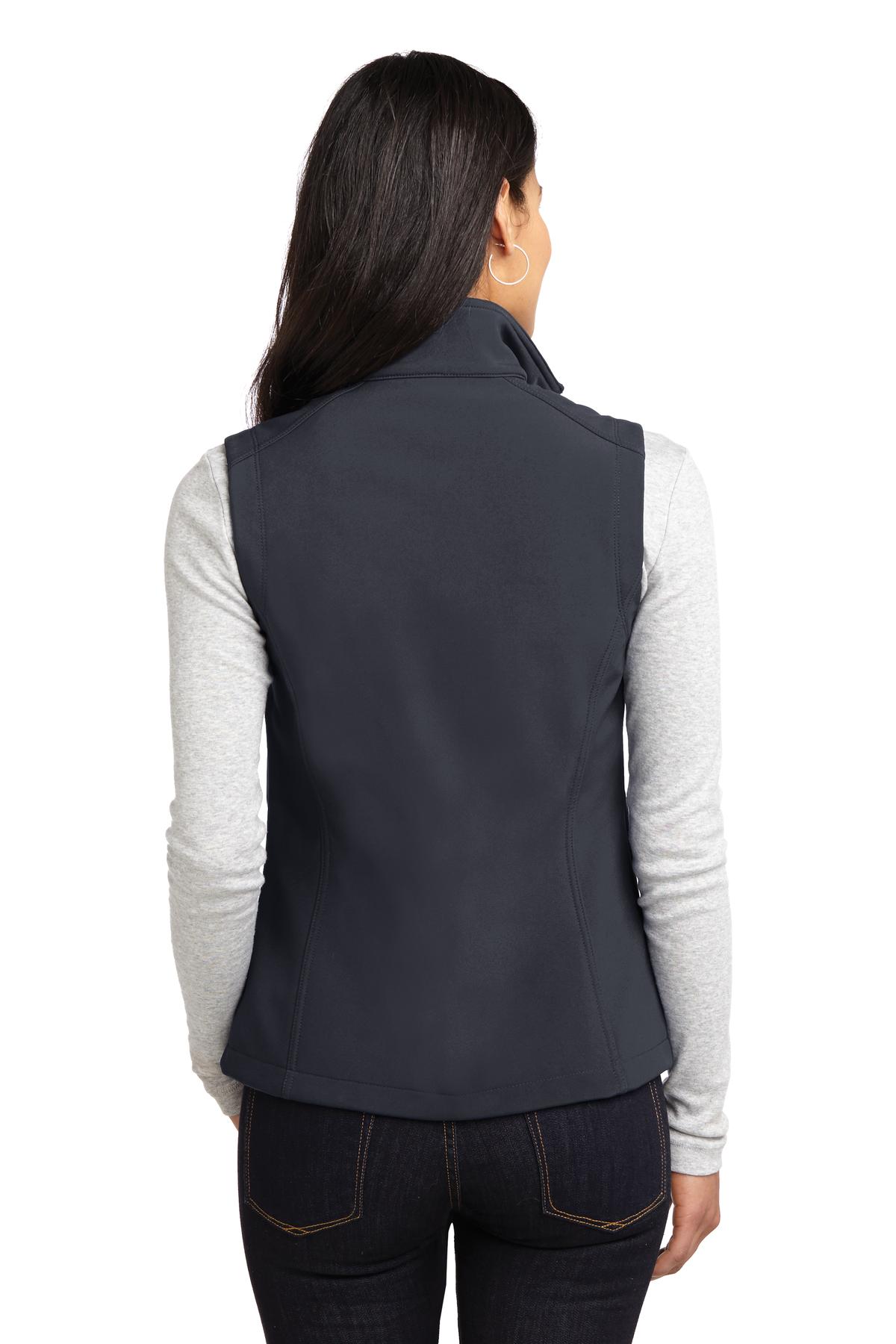 Custom Embroidered Port Authority Women's Core Soft Shell Vest. L325,Battleship Grey