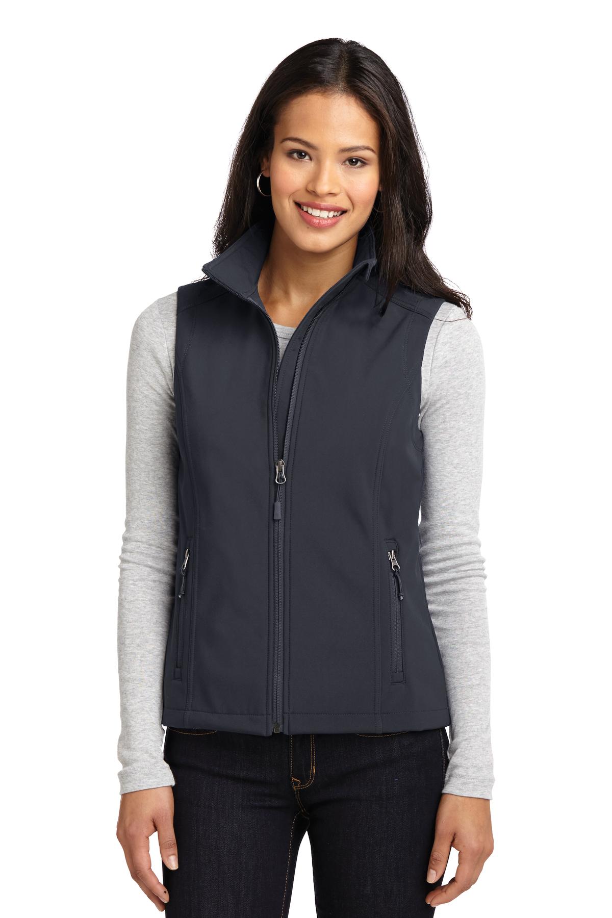 Custom Embroidered Port Authority Outerwear in Battleship Grey