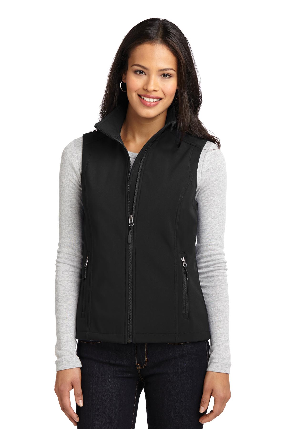 Custom Embroidered Port Authority Outerwear in Black