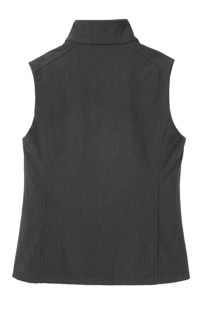 Custom Embroidered Port Authority Outerwear in Black Charcoal Heather
