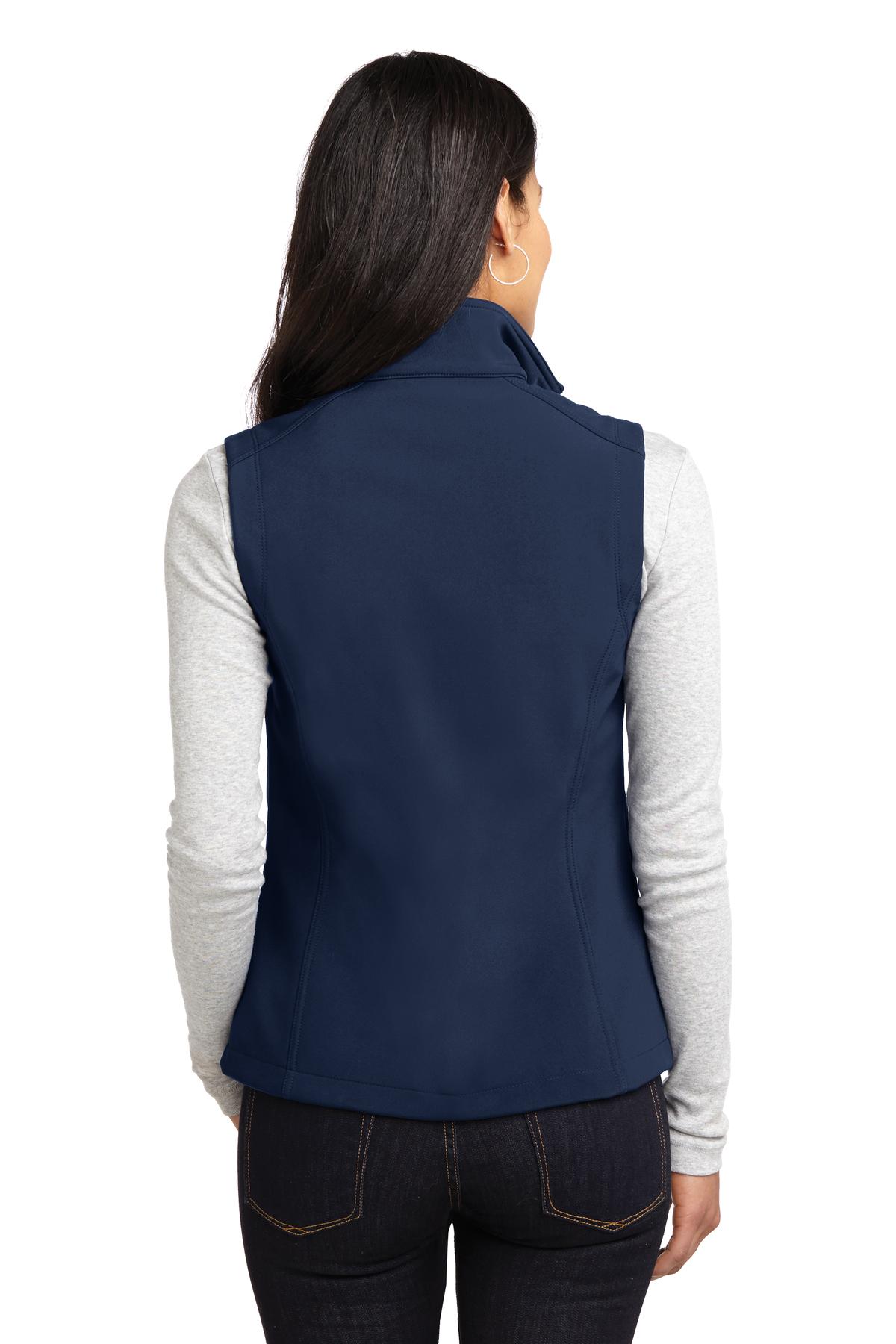 Custom Embroidered Port Authority Women's Core Soft Shell Vest. L325,Dress Blue Navy