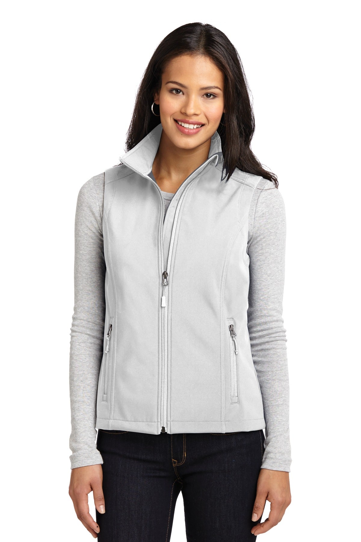 Custom Embroidered Port Authority Outerwear in Marshmallow