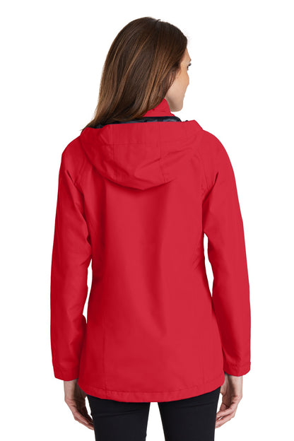 Custom Embroidered Port Authority Women's Torrent Waterproof Jacket. L333,Engine Red