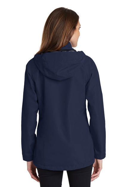 Custom Embroidered Port Authority Women's Torrent Waterproof Jacket. L333,True Navy