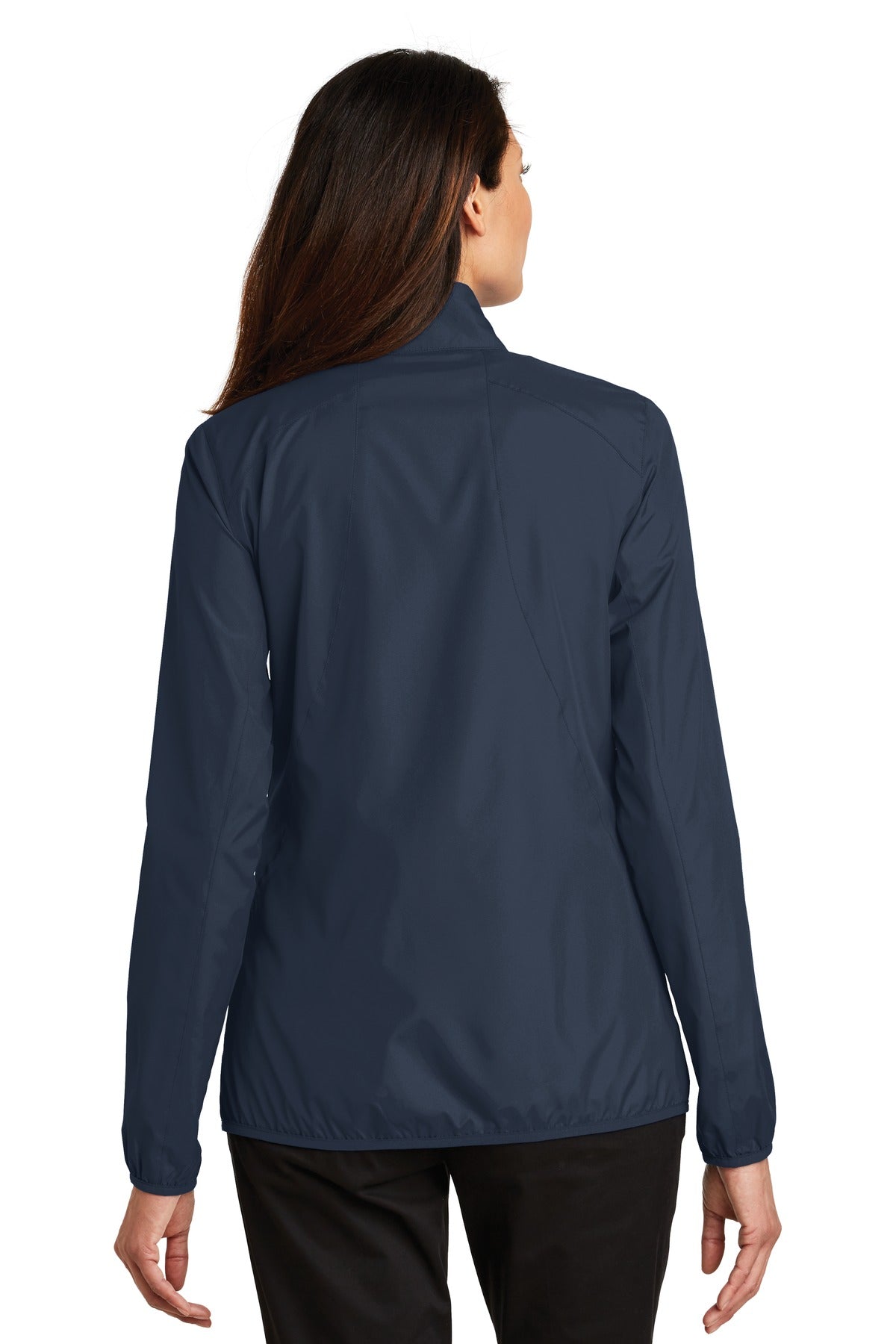 Custom Embroidered Port Authority Women's Zephyr Full-Zip Jacket. L344,Dress Blue Navy