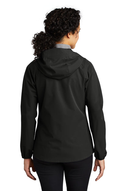 Custom Embroidered Port Authority  Women's Essential Rain Jacket L407,Deep Black