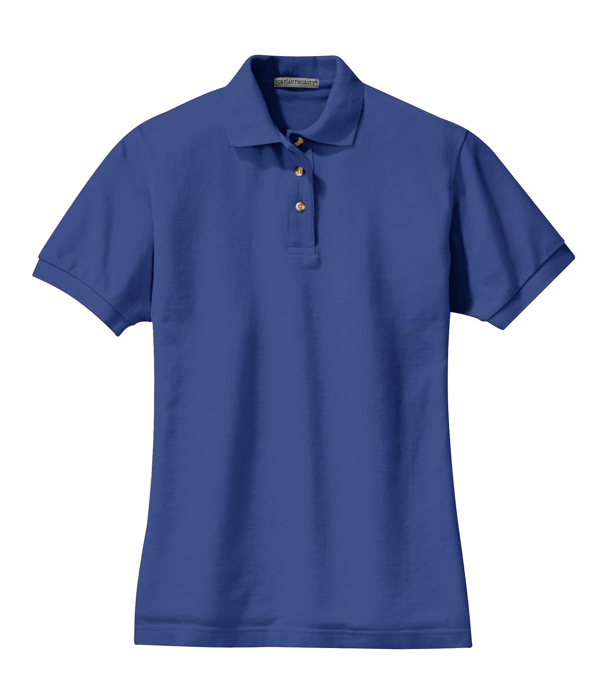 Port Authority Women's Heavyweight Cotton Pique Polo.  L420