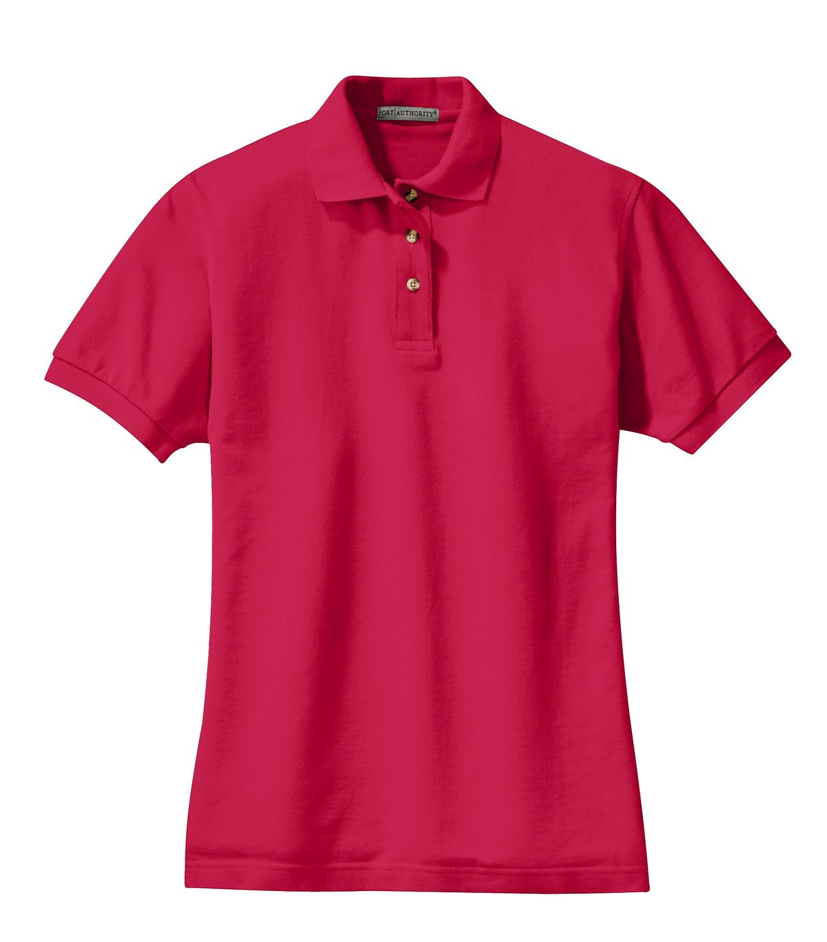 Port Authority Women's Heavyweight Cotton Pique Polo.  L420