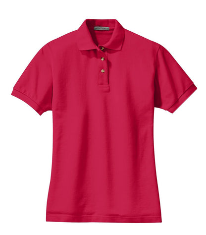 Port Authority Women's Heavyweight Cotton Pique Polo.  L420