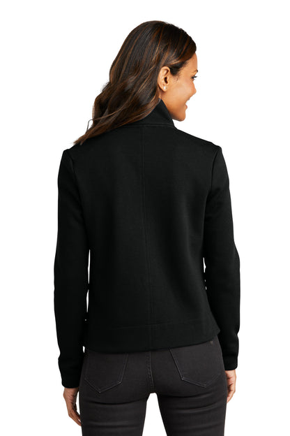 Custom Embroidered Port Authority Women's Network Fleece Jacket L422,Deep Black