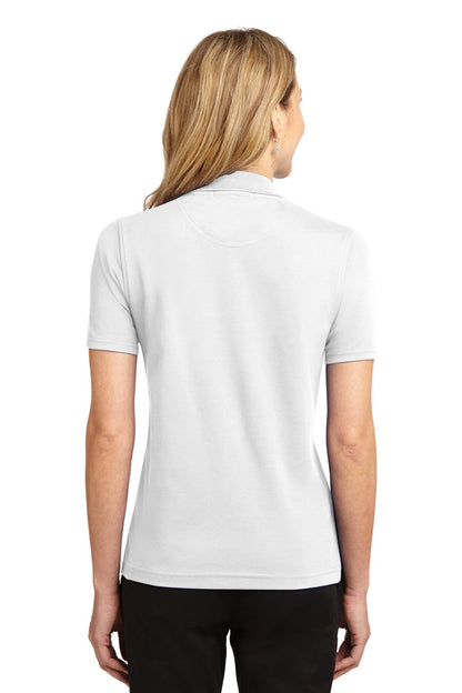 Custom Embroidered Port Authority Women's Rapid Dry Polo.  L455,White
