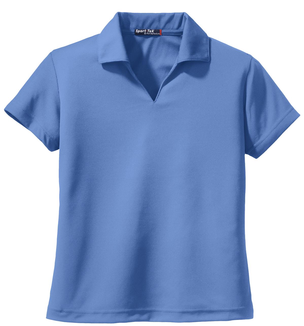 Sport-Tek Women's Dri-Mesh V-Neck Polo.  L469