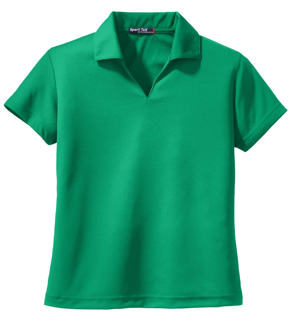 Sport-Tek Women's Dri-Mesh V-Neck Polo.  L469