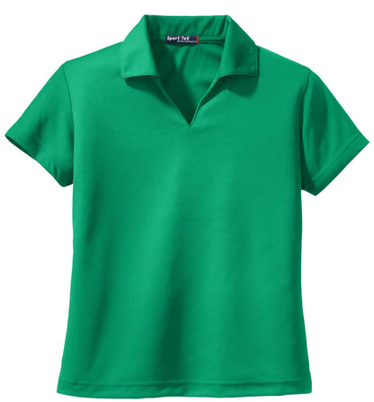 Sport-Tek Women's Dri-Mesh V-Neck Polo.  L469