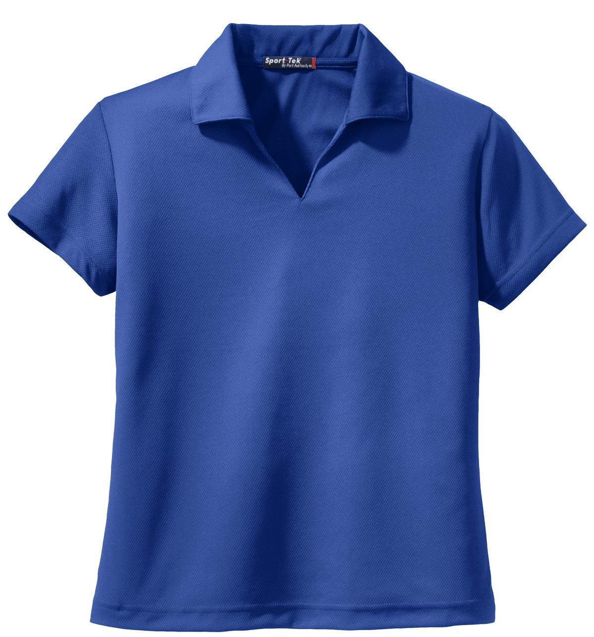 Sport-Tek Women's Dri-Mesh V-Neck Polo.  L469