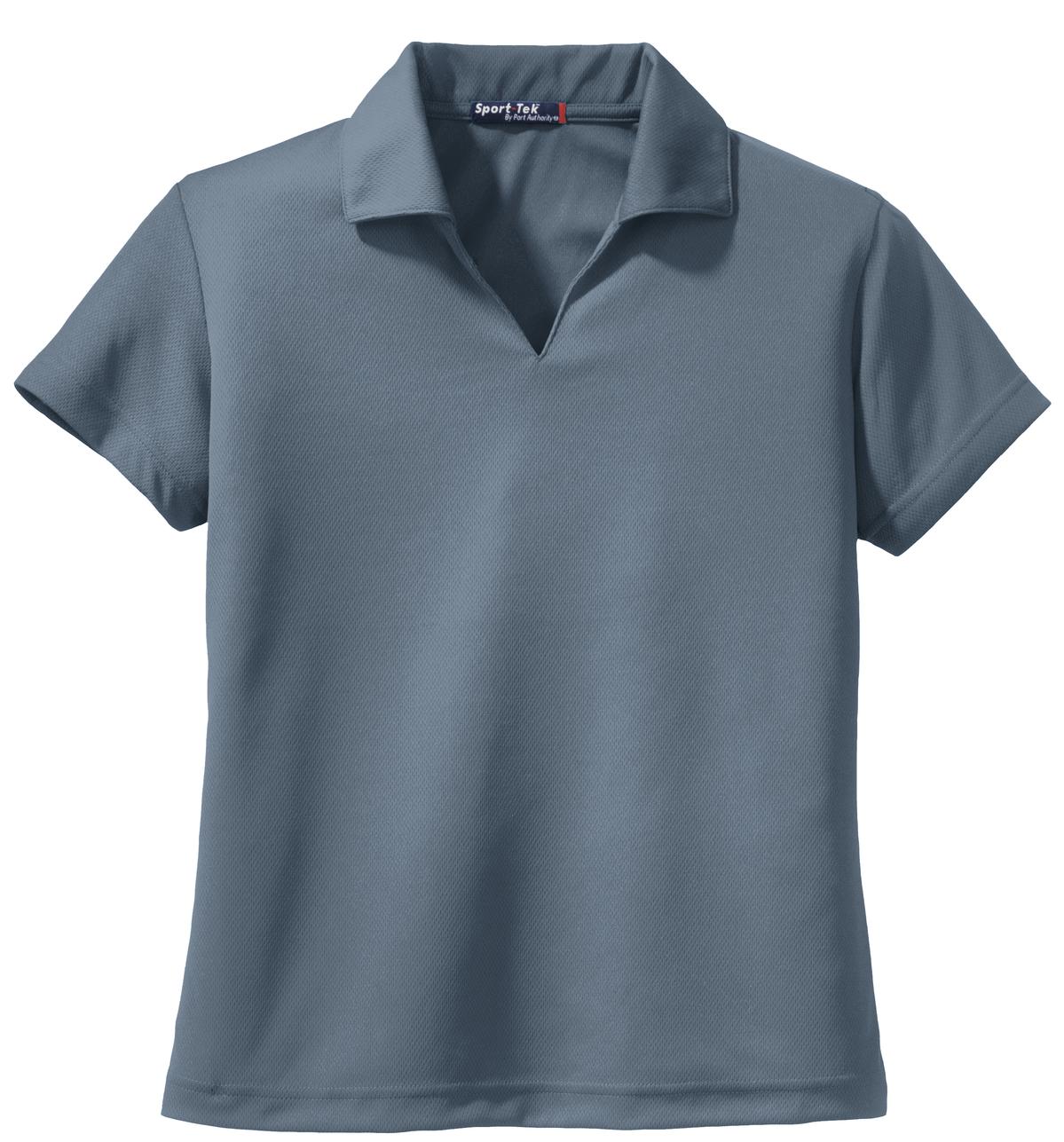 Sport-Tek Women's Dri-Mesh V-Neck Polo.  L469