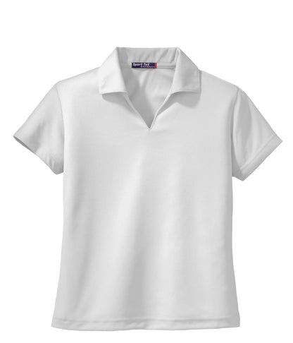 Sport-Tek Women's Dri-Mesh V-Neck Polo.  L469