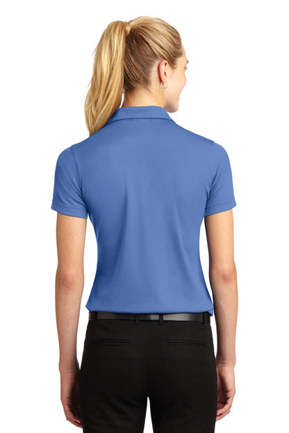 Custom Embroidered Sport-Tek Women's Dri-Mesh V-Neck Polo.  L469,Blueberry