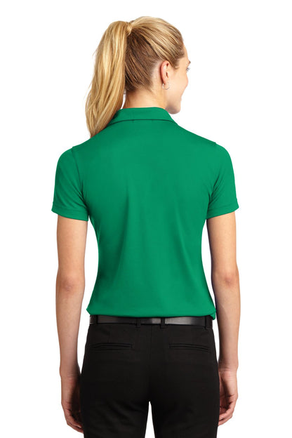Custom Embroidered Sport-Tek Women's Dri-Mesh V-Neck Polo.  L469,Kelly Green
