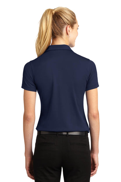 Custom Embroidered Sport-Tek Women's Dri-Mesh V-Neck Polo.  L469,Navy