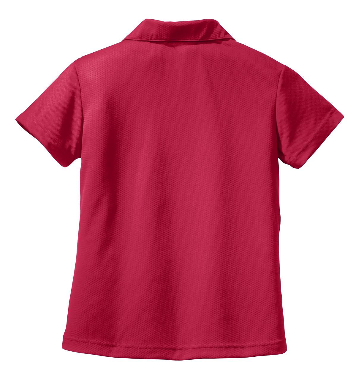 Sport-Tek Women's Dri-Mesh V-Neck Polo.  L469