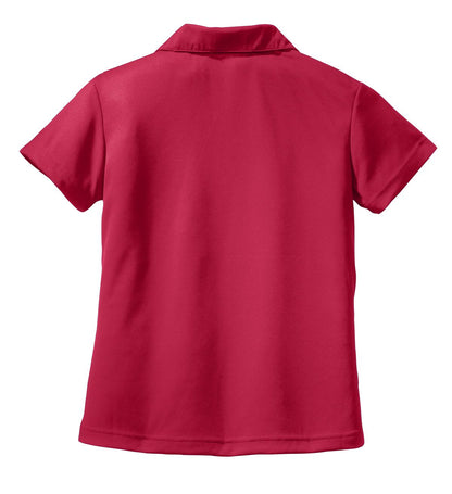 Sport-Tek Women's Dri-Mesh V-Neck Polo.  L469