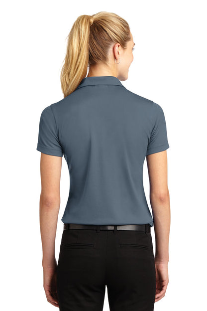 Custom Embroidered Sport-Tek Women's Dri-Mesh V-Neck Polo.  L469,Steel