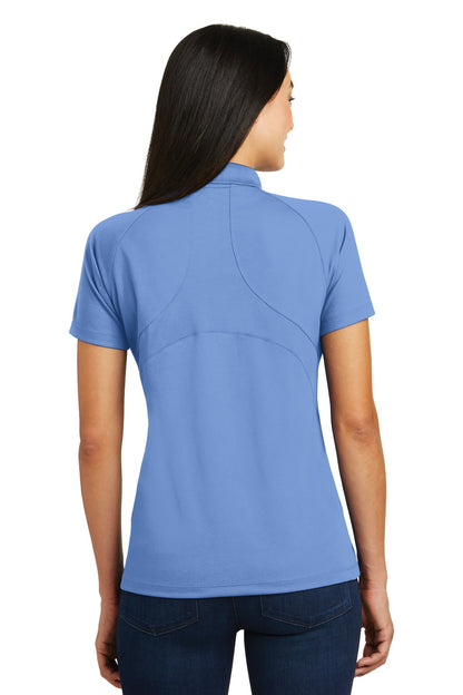 Custom Embroidered Sport-Tek Women's Dri-Mesh Pro Polo. L474,Carolina Blue