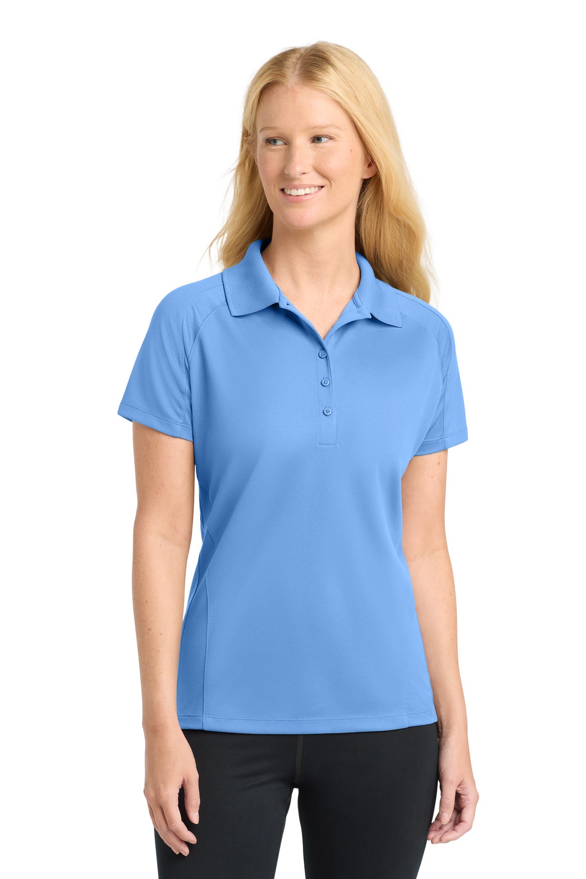 Custom Embroidered Sport-Tek Polos/Knits in Carolina Blue