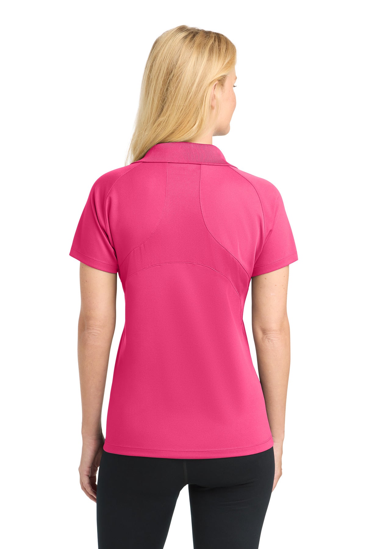 Custom Embroidered Sport-Tek Polos/Knits in Pink Raspberry
