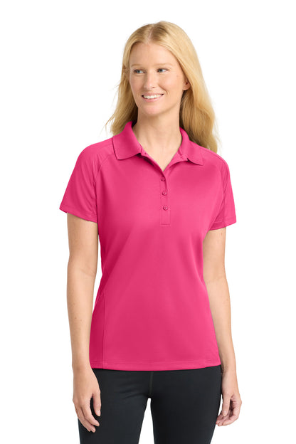 Custom Embroidered Sport-Tek Polos/Knits in Pink Raspberry