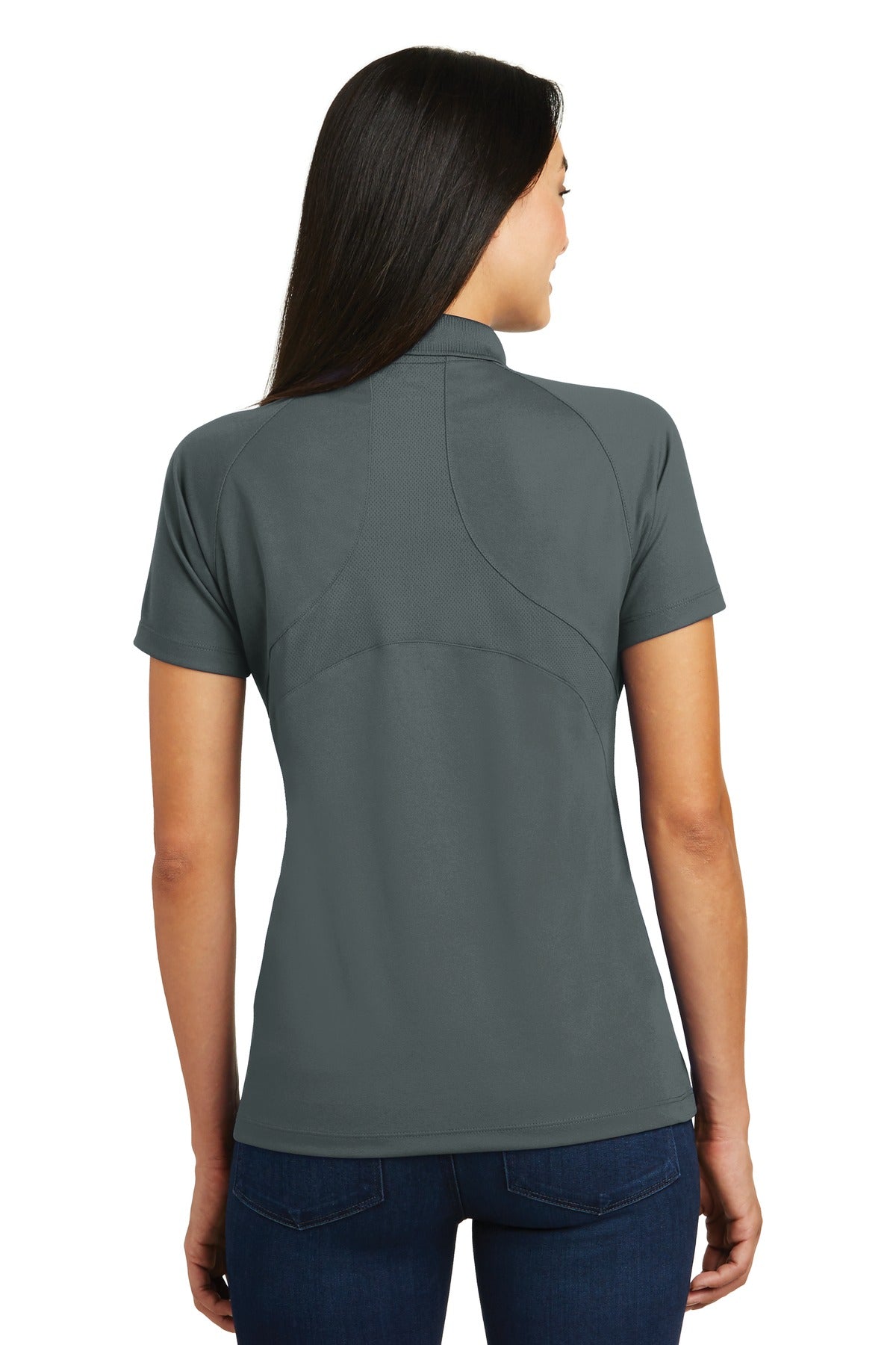 Custom Embroidered Sport-Tek Women's Dri-Mesh Pro Polo. L474,Steel